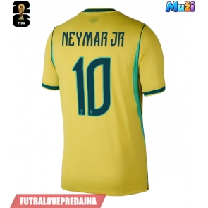 Lacne Muži Futbalové dres Brazília Neymar Jr #10 MS 2026 Krátky Rukáv - Domáci